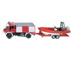 Siku Mercedes-Benz Unimog Fire Truck with Boat (1636)