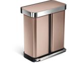 Simplehuman Dual Compartment Pedal Bin With Liner Pocket 58 L