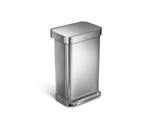 Simplehuman Rectangular Pedal Bin with Liner Pocket 55 L