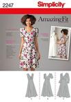 Simplicity 2247Women's & Plus Size Amazing Fit Dresses, Paper, White, BB (20W-28W)