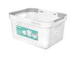 Sistema Stack 'n' Nest Basket-5.25 litre, Off White/Grey, 26.1 x 19.1 x 13.8 cm