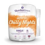 Slumberdown Chilly Nights 15 Tog Winter Warm Duvet, Single