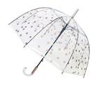 SMATI Clear Dome - Stick Umbrella Colorful dots for Woman - Windproof (Copper)