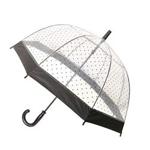 SMATI Kids Stick Umbrella Dome Transparent - Solid - Resistant to Wind (Lady Girl)