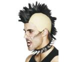 Smiffy's Black mohawk punk wig