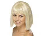 Smiffy's Blonde short adult wig with bangs
