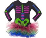Smiffy's Neon Skeleton Girl Costume