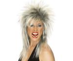 Smiffy's Rocker black and white adult wig