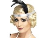 Smiffy's Silver Satin Charleston Headband (31716)