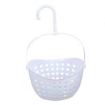 SODIAL(R) 3 Tier Plastic Basket Shower Caddy Hanging Rack Tidy Shelf Organiser Storage,White