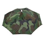 Sourcingmap Camouflage Elastic Band Rain Sun Umbrella Hat 13.4 Inch Long Green