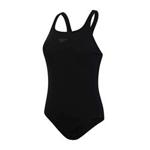 Speedo Women's Essential Endurance+ Kickback Swimsuit, Black, 34 (UK 12)