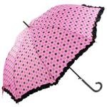 Spots & Frills Walking Length Umbrella - Pink