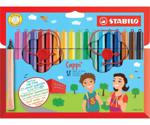 Stabilo Cappi Fibre Tip Coloring Pens - Pack of 18