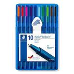 STAEDTLER 437 MSB10 Triplus Ballpoint Pen - Multi-Colour (Pack of 10)