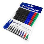 Staedtler Ball 432 - Ballpoint Pens Stick Pens Medium - Essential Pack of 10