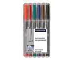 Staedtler Lumocolor non-permanent F (pack of 6)