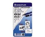 Staedtler Mars Lumograph - Metal case (pack of 12 crayons with medium degree of hardness)