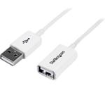 StarTech 3m White USB 2.0 Extension Cable A to A - M/F (USBEXTPAA3MW)