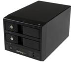 StarTech USB 3.0 / eSATA Dual-Bay Trayless 3.5" SATA III Hard Drive Enclosure with UASP (S352BU33RER)