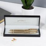 Stratton Rollerball & Ballpoint Pen Set - Gold Plated