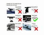 Summit Aluminium Roof Rack Cross Bars Universal for Vehicles with Flush Rails