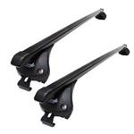 Summit SUP-857 Premium Bar in Black Steel Pair of. for Cars with Integrated Running Rails