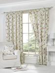 Sundour Curtains - Pippa in Natural; 90'x90'. 3-Inch Pencil Pleat Tape, Printed Poly Cotton Half Panama.