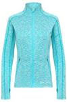 Sundried Long Sleeve Womens Running Top Ladies Blue Workout Shirt With Thumb Holes (Blue, L)