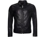 Superdry Curtis Light Leather Jacket black