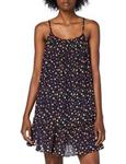 Superdry Women's Daisy Beach Dress, Multicolour (Navy Floral Thv), XS (Size:8)