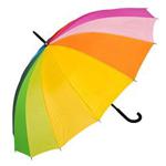 Susino Rainbow Walker Stick Umbrella, 90 cm, Multicoloured