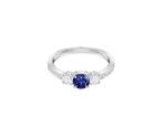 Swarovski Attract Trilogy Round Ring blue