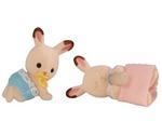 Sylvanian Families Chocolate Rabbit Twin Babies