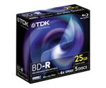 TDK BD-R 25GB 135min 4x 25 Jewelcase