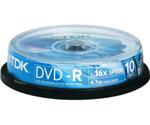 TDK DVD-R 4,7GB 120min 16x 10pk Spindle