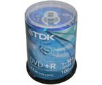 TDK DVD+R 4,7GB 120min 16x 100pk Spindle