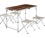 TecTake Folding Picnic Table with 4 Stools