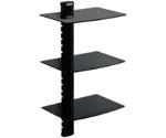 TecTake Wall Shelf for DVD-Player/Receiver (3 Shelves)