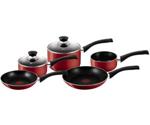 Tefal Bistro 5-Piece Cookware Set, Red