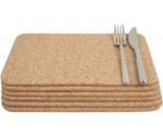 T&G Woodware 15.037 Set of 6 Rectangular Tablemats in Cork