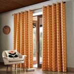 The Ashley Wilde Group Orla Kiely Linear Stem Eyelet Curtains - Papaya (229cm x 274cm (90″x108″))