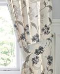 The Textile House Harriet Floral Tiebacks (Pair) - Finished In Grey