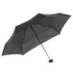 Totes Compact Flat Plain Umbrella - Black BLK One Size