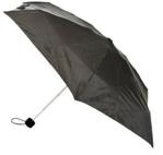 Totes Mini 5 Thin Plain Umbrella Black