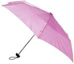 Totes Miniflat 3 Section Womens Umbrella Flamingo Pink One Size