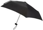 Totes Steel Miniflat 3 Plain Umbrella Black