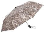 Trespass Maggiemay, Leopard Print, Umbrella with Sleeve, Brown