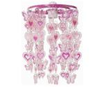 Trident Hearts and Butterflieds Non Electric Pendant Shade