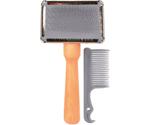 Trixie Dog Slicker Brush Including Brush Cleaner (2353)